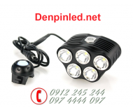 Đèn pin xe đạp TrustFire TR-D010 5x CREE XM-L T6 2800 lumens